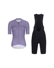RIVANELLE maillot corto y pantalón corto - ELEVATE - negro/púrpura